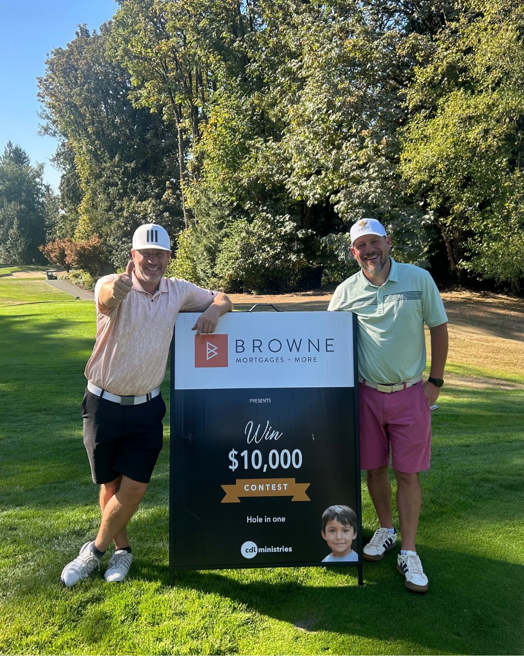 We had a blast sponsoring the $10,000 Hole-in-One Contest in support of CDL Ministries. Great weather, great people, and plenty of golfers stepping up to see if today was their lucky day.  And...it almost was!We love getting out of the office and supporting events that bring our community together!#BrowneMortgage #CommunityMatters #HoleInOne #GolfDay #FraserValley  #BrowneMortgagesAndMore