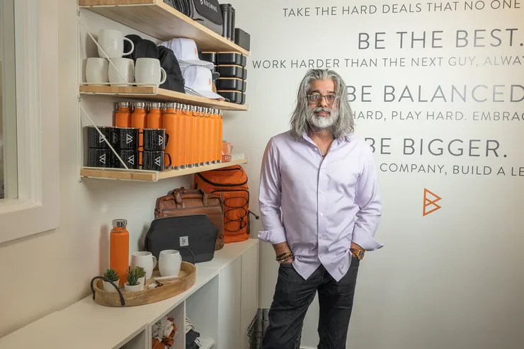 Dave Saran standing in the Browne Mortgage office